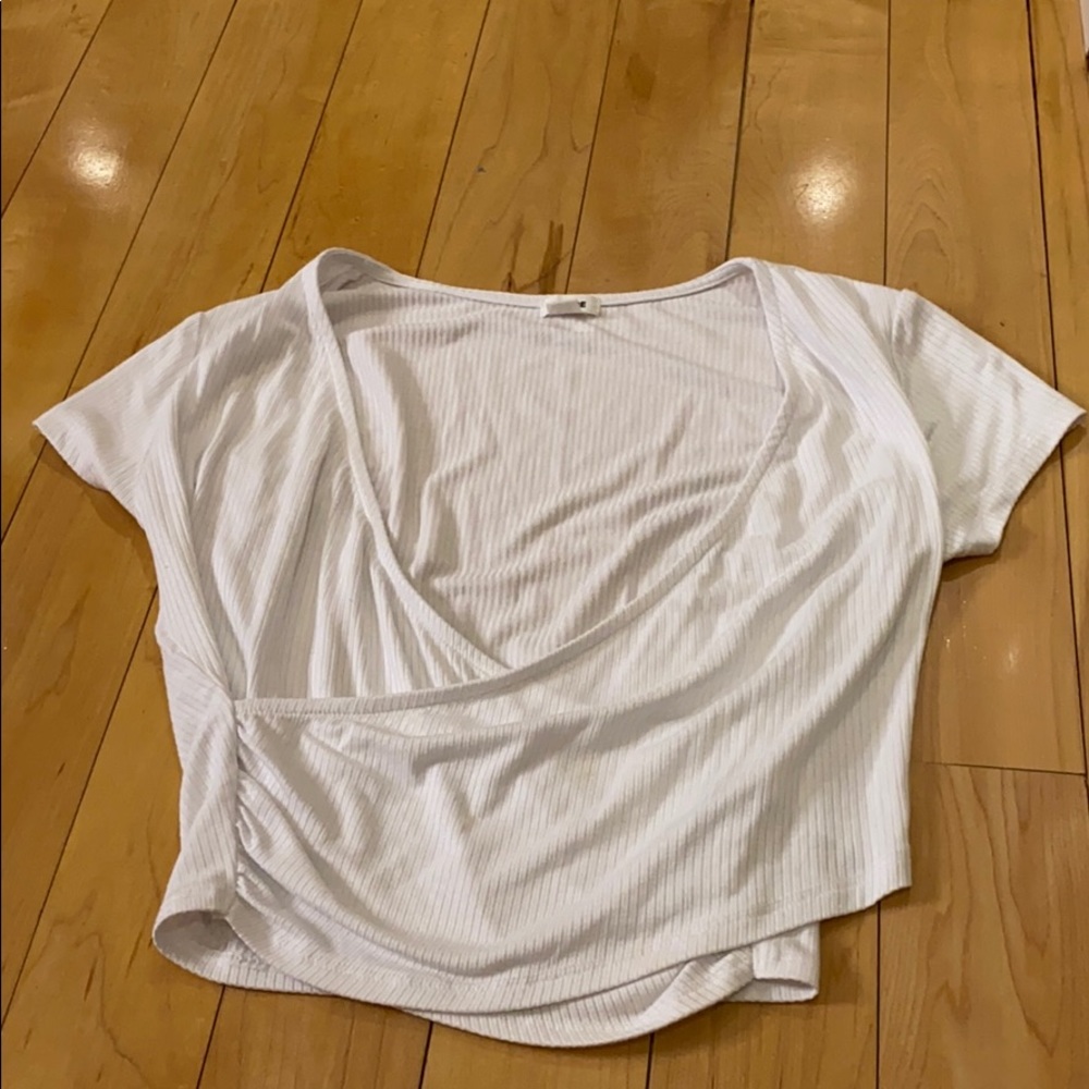 White cross cross top